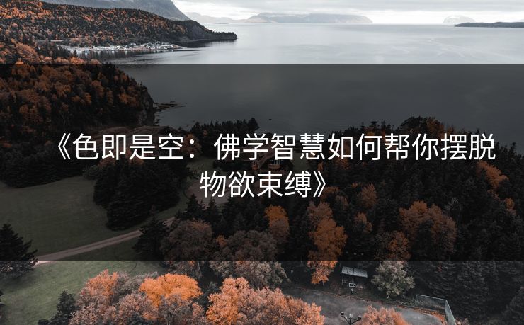 《色即是空：佛学智慧如何帮你摆脱物欲束缚》
